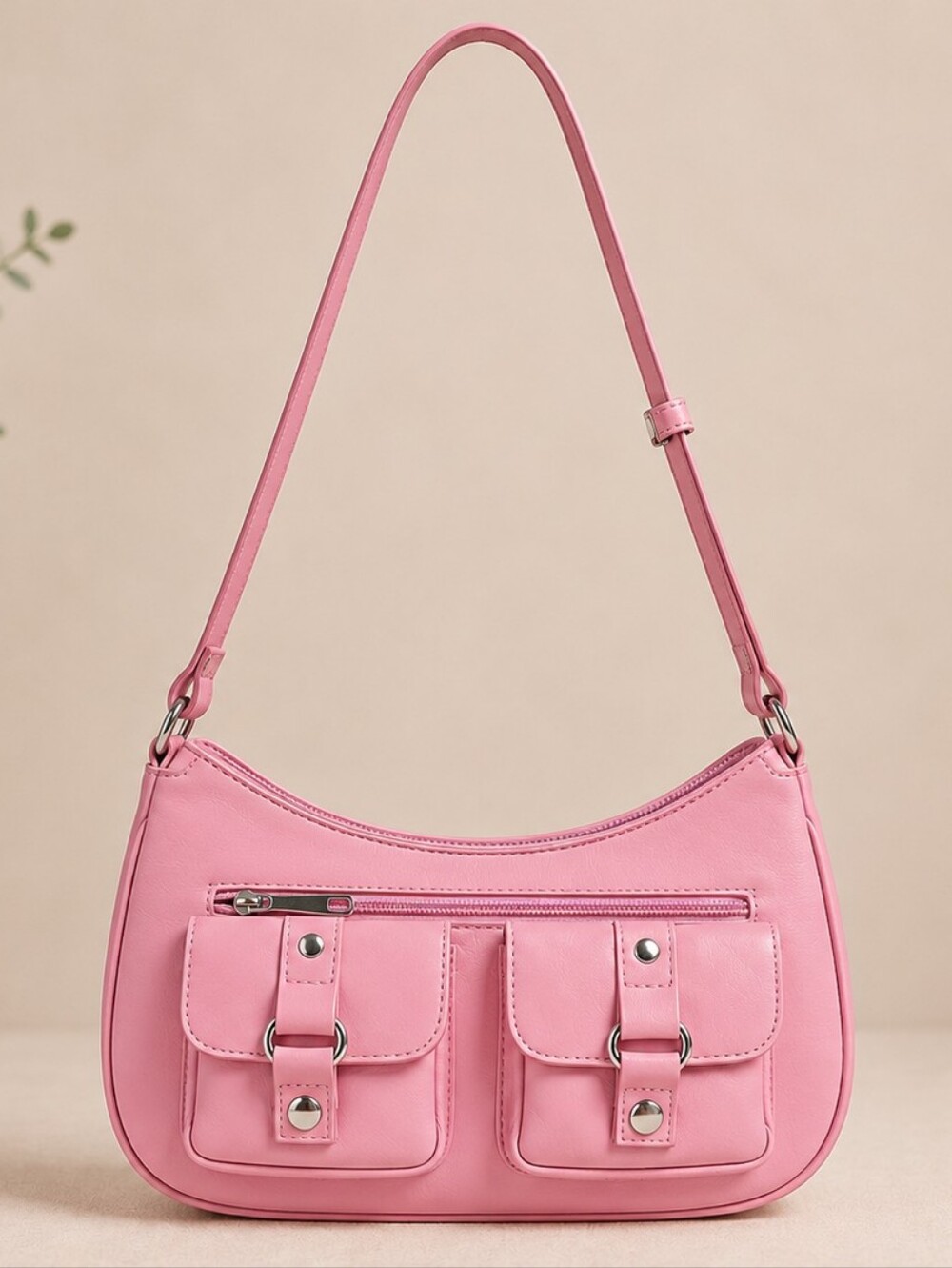 Pink Women’s Shoulder Bag - Stylish Everyday Carry - Picture 2 of 4
